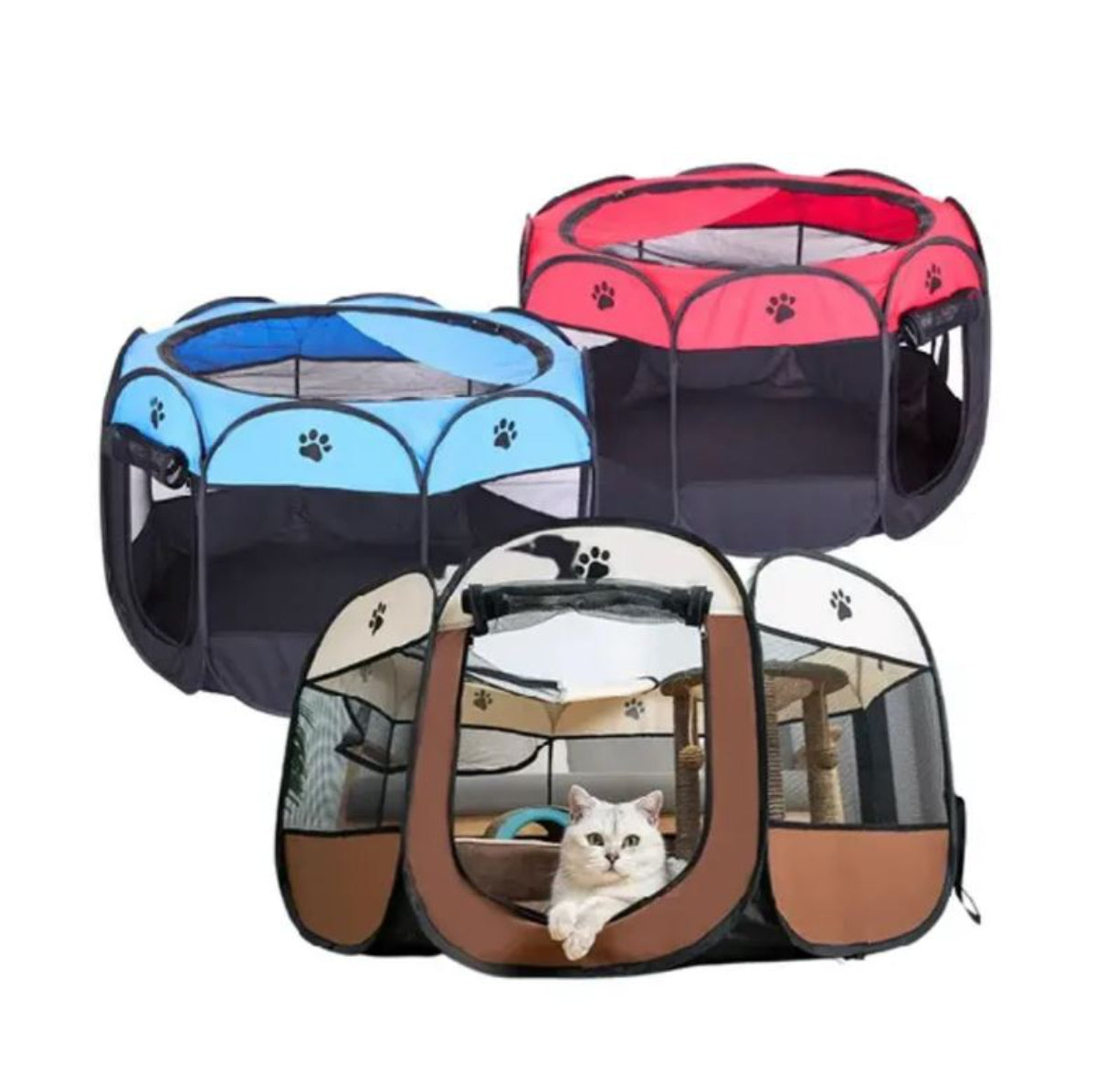 Corral Plegable Para Perros Y Gatos