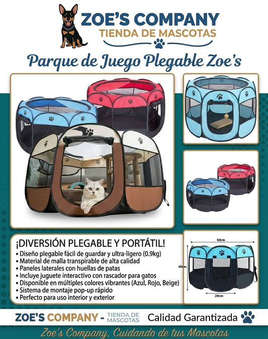 Corral Parque Plegable Para Perros Y Gatos